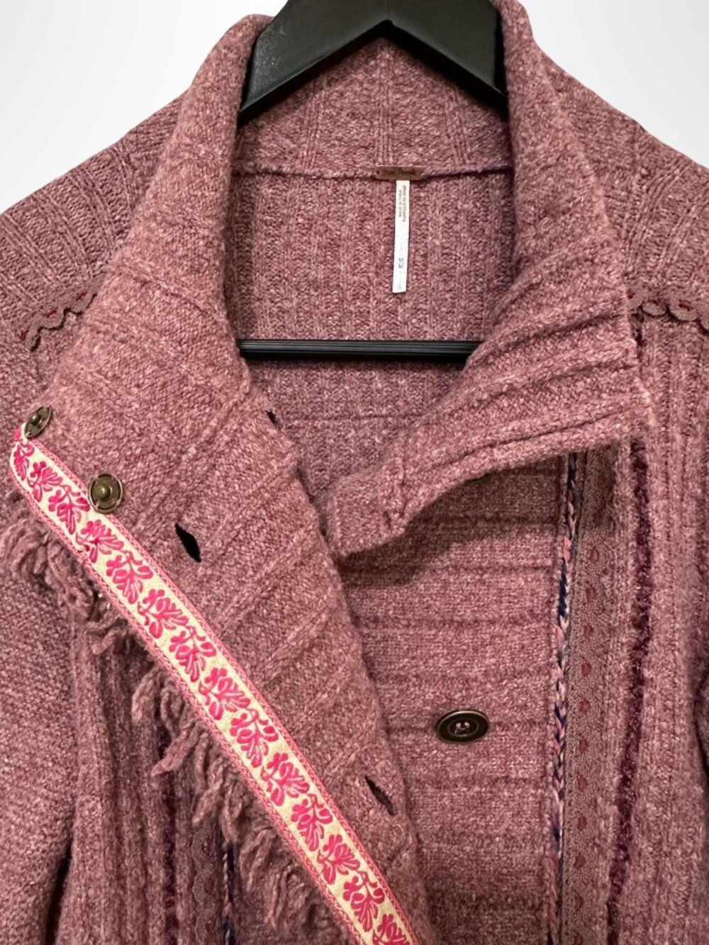 FREE PEOPLE Cuddle Bear Admiral Sweater Cardigan Size M - Picture 3 of 16